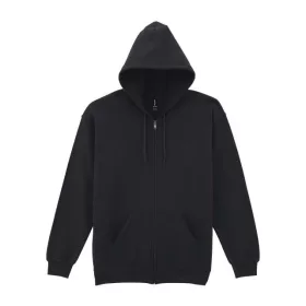 GI18600 Heavy Blend cipzáras fekete  kapucnis pulóver  S