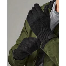 B490 érintőképernyős okoskesztyű fekete  S/M