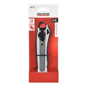   Kreator PVC vágókés 18mm alu házas, szürke-fekete KRTH00204