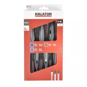   Kreator csavarhúzó készlet 6 részes mágneses SL/PH/PZ KRTH20001