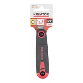   Kreator imbuszkulcs készlet összecsukható, műanyag tartó, 8db-os  1,5-8mm Pro KRTH21701