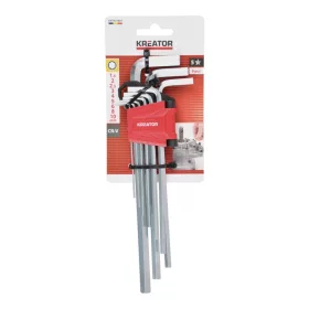   Kreator imbuszkulcs készlet, hosszú 9db-os 1,5-10mm KRTH21801
