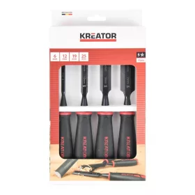   Kreator asztalos véső készlet 4 részes 6,12,19,25mm KRTH23709