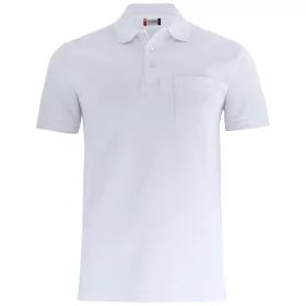 Clique 028255 BASIC fehér galléros póló 2XL
