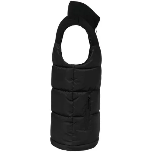 Kariban KA6162 unisex két színű fekete bélelt mellény S