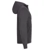 Clique metál szürke MIAMI HOODY cipzáras kapucnis pulóver 2XL