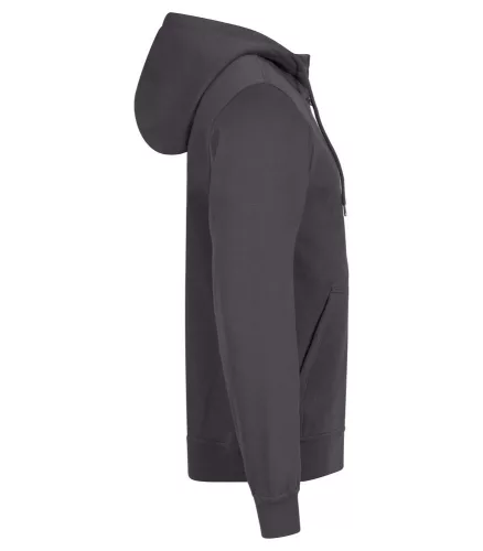 Clique metál szürke MIAMI HOODY cipzáras kapucnis pulóver 2XL