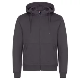   Clique metál szürke MIAMI HOODY cipzáras kapucnis pulóver 4XL