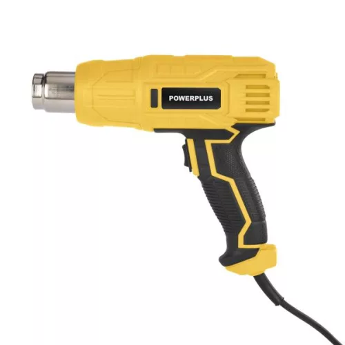 PowerPlus sárga hőlégfúvó 2000W +3 fúvóka  POWX1015