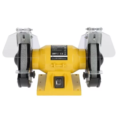 PowerPlus sárga kettős köszörű 150W 150mm POWX1290