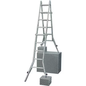   Krause 133977 alulétra csuklós teleszkópos szármeghosszabbítással 4x 4 Stabilo