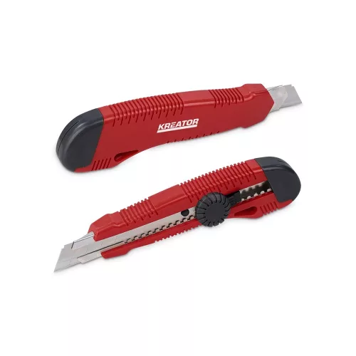 Kreator PVC vágókés 18mm műanyag házas, csavaros KRT000203  ##