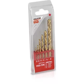   Kreator csigafúró készlet HSS Titánium 6 részes KRT012101