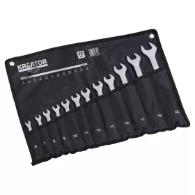   Kreator csillag-villás kulcs készlet 6-22mm 12 részes, szövet tartóban KRT500012 ##