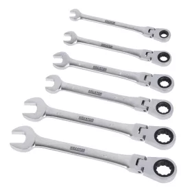   Kreator csillag-villás kulcs racsnis csuklós készlet 8-19mm 6 részes KRT500014  ##