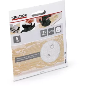   Kreator csiszolólap rota, tépőzáras 125mm P120 5db festett felülethez KRT230557
