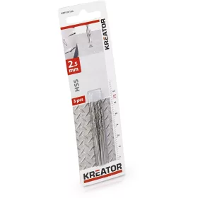   Kreator csigafúró készlet 3 részes 2.5x57 mm-es köszörült KRT010104