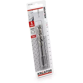   Kreator csigafúró készlet 2 részes 5.0x107 mm-es HEX szár KRT011306