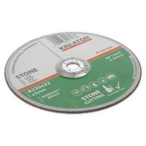 Kreator vágókorong 230x3mm kő 4+2db KRT070260