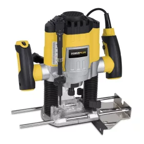   PowerPlus sárga felsőmaró + 6db élmaró fej 1200W  POWX0910
