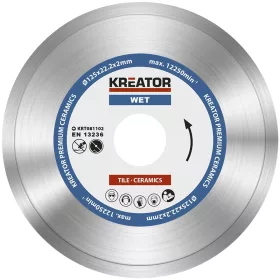   Kreator gyémánt vágótárcsa 125 mm Prémium Nedves KRT081102