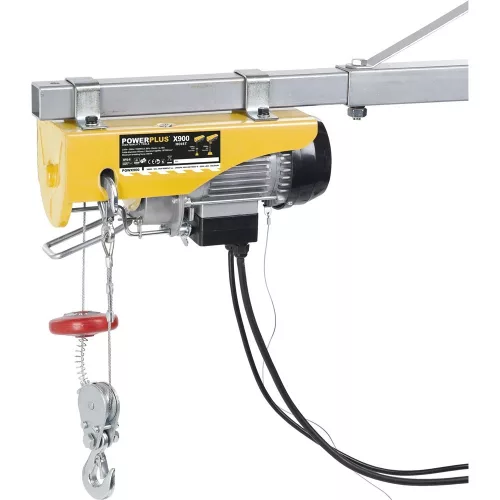 PowerPlus sárga elektromos csörlő 500W 100-200kg POWX900