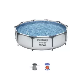   Bestway 56408 Steel Pro MAX fémvázas medence 305x76 cm vízforgatóval, szűrővel