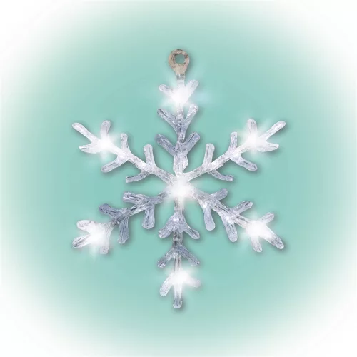 HOME KID 701 LED-es ablakdísz, akril, hókristály 30cm