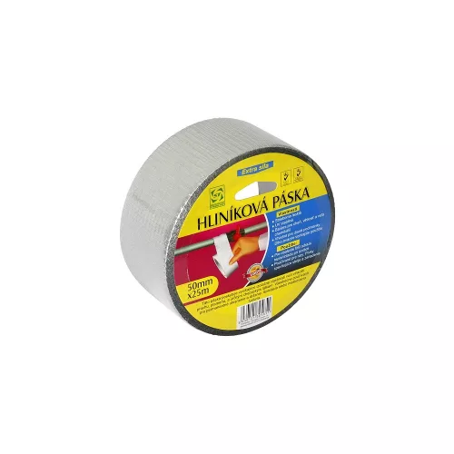STR alumínium szalag  KL-RAT 50 mm, L-25 m, 0,24 mm, Alu, megerősített