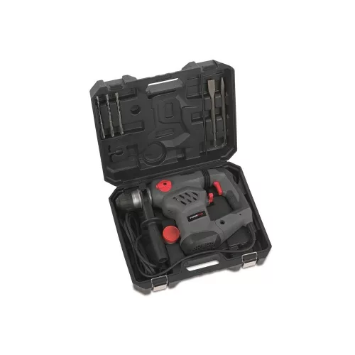 PowerPlus szürke elektromos ütvefúrógép 1600W+koffer POWE10081