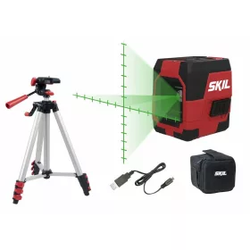   SKIL RED MT1E1911DA keresztvonalas szintezőlézer állvánnyal 20m +hordtáska