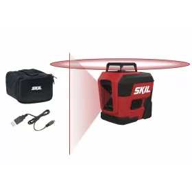   SKIL RED MT1E1960DA 360°-os keresztvonalas szintezőlézer 20m+ hordtáska