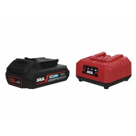   SKIL RED BC1E3110AA akkumulátor („20V Max” (18 V-os) 2,5 Ah „KeepCool” Li-ion) és töltő
