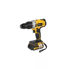   PowerPlus sárga akkus ütvefúró - csavarbehajtó  20V Li-ion 2 akkuval POWX00445