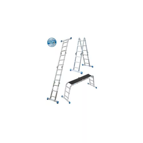 Krause 123909 csuklós univerzális létra 4x3 Stabilo +Multiboard