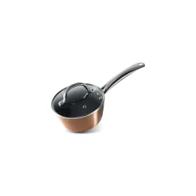   Magic Home szószos serpenyő réz bevonattal, tapadásmentes, üveg fedővel 16 cm 1,2L
