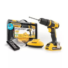   PowerPlus sárga akkus szénkefementes csavarbehajtó szett 20V POWXB10060