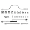 Kreator dugókulcs készlet 1/2" 24 részes KRTH30104