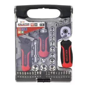   Kreator dugókulcs és bit készlet 1/4" és 3/8" 40 részes KRTH30109