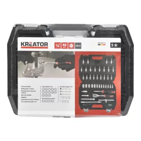 Kreator dugókulcs készlet 1/4" 46 részes KRTH30110