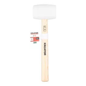 Kreator gumikalapács fa nyéllel, fehér 450g KRTH90604