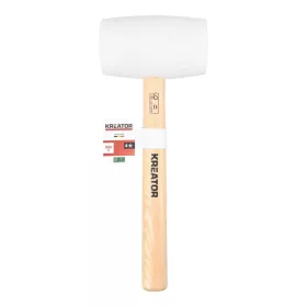 Kreator gumikalapács fa nyéllel, fehér 900g KRTH90606