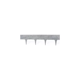   STR paliszád szegély műanyag szürke 79x9,5/20 cm 2,37 m 3 db (2171290)