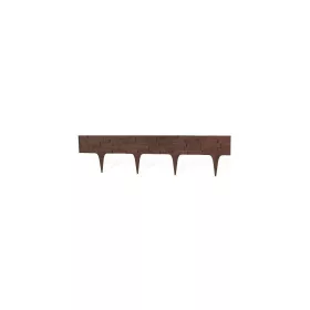   STR paliszád szegély műanyag sötétbarna 79x9,5/20 cm 2,37 m 3 db (2171292)