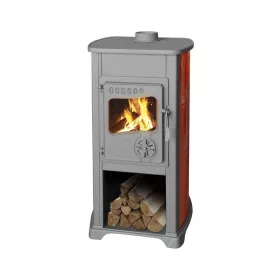   STR Bella Thalia kályha piros öntöttvas/samott 6,2 kW 120 mm (221033)