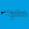 HOME G 10101 LED-es jégcsap fényfüggöny 3,6 m