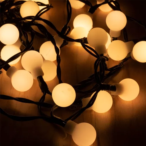 HOME KII 100B/WW LED-es gömb fényfűzér melegfehér 8 m