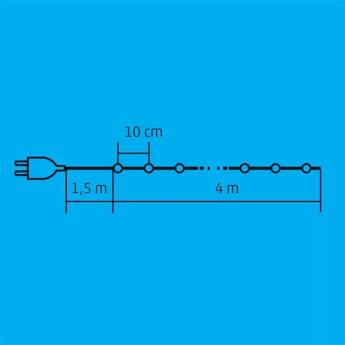 HOME KIL 40C/M LED-es izzósor színes 4 m