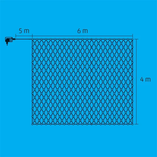 HOME KLN 400C/WH LED-es fényháló hidegfehér 6x4m