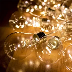   HOME ML 15 GLOBE LED-es villanykörte fényfüzér, melegfehér